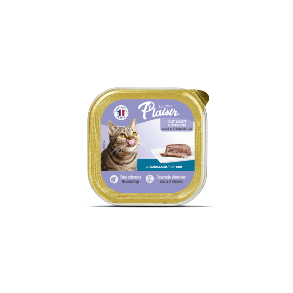 BARQUETTE PLAISIR PATE POISSON 100G