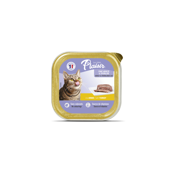 BARQUETTE PLAISIR PATE DINDE 100 GR