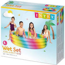 Piscine Gonflable Rainbow Junior Intex -168 X 38cm 58449