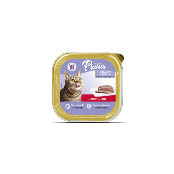 BARQUETTE PLAISIR PATE BŒUF 100 GR