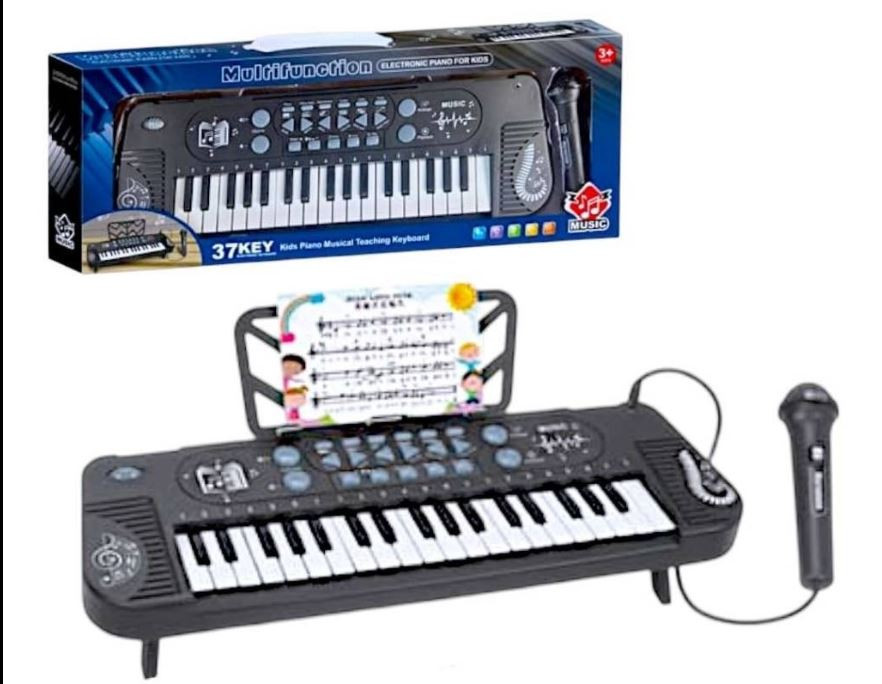 37 Key Piano With Microphone For Kids